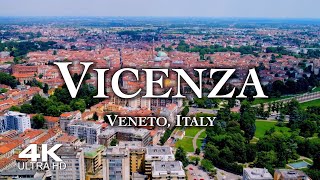 VICENZA 🇮🇹 4K Drone Aerial  Regione di Veneto Italy Italia [upl. by Analah846]