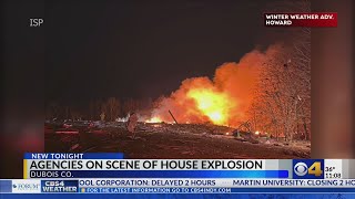 House explosion in southern Indiana heard from 10 miles away [upl. by Joappa]