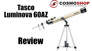 ⭐Review 🔭 Telescopio Tasco Luminova 60AZ 40060660🌟  🛠Como viene 🌞 que incluye 🌑 para que sirve 🪐 [upl. by Hannibal]