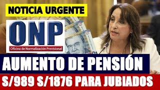 ONP AUMENTO DE PENSIONES MÍNIMAS PARA JUBILADOS ESTATALES ATENCIÓN AFILIADO5 ONP [upl. by Assiral]