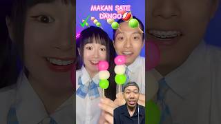 SERUNYA MAKAN SATE DANGO PEDASmukbang challenge funny dango asmr reaction [upl. by Adnilg502]