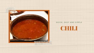 Easy homemade chili  chili recipe [upl. by Aznola]