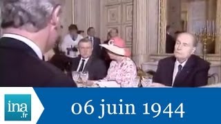 François Mitterrand et les chefs détats à Caen  Archive INA [upl. by Noryak]