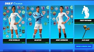 Fortnite Item Shop UPDATE NEW SOCCER SKINS TODAY Fortnite Battle Royale [upl. by Neemsaj]