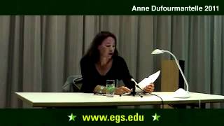 Anne Dufourmantelle Hospitality Under Compassion and Violence 2011 [upl. by Akcirehs]