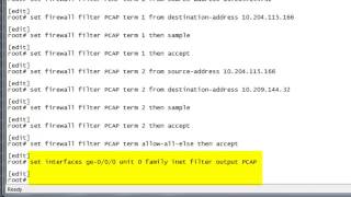 How To Create PCAP Packet Capture on a JSeries or SRX Branch Device [upl. by Van]