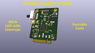 STM32 Custom Board  Blink LED with Interrupt – Portable Code  No 002 [upl. by Kosaka933]