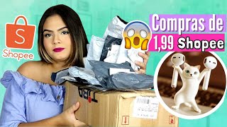 Compras de 199 shopee 💸 Unboxing 52 mepatrocinashopee [upl. by Heidie]