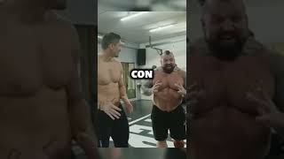 Kickboxer Profesional VS Hombre Más Fuerte Del Mundo eddiehall [upl. by Mosi668]