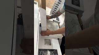 Carrara White Marble Mosaic Tile Process [upl. by Helsa202]