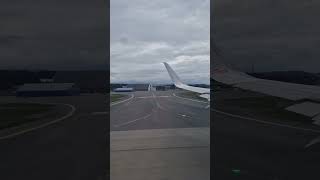 Takeoff from Bergen Airport BGO in Airbus A321 flight airbus airport fly airplane takeoff [upl. by Haldas]