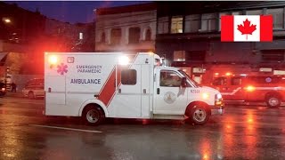 Vancouver BC Ambulances Responding x2 In The Downtown Eastside  On Scene [upl. by Hepzi872]