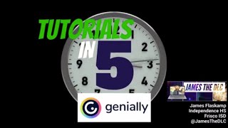 Tutorials in 5 Creating Interactive Presentations with Genially [upl. by Atnohsal]