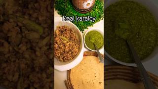 daal karely recipe viral shortvideo foodvideos karela daalrecipes shortvideo daal shorts [upl. by Monagan]