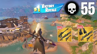 55 Elimination Solo vs Squads Wins Fortnite Chapter 5 Season 4 Ps4 Controller Gameplay [upl. by Ylrevaw244]