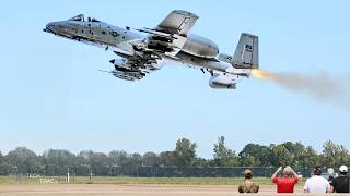 Insane Action of US A10 Warthog Pilots Show AirtoGround Attacks [upl. by Assirral]