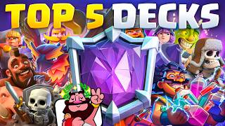 TOP 5 BEST DECKS to EASILY GET ULTIMATE CHAMPION in Clash Royale 🏆 [upl. by Proctor]