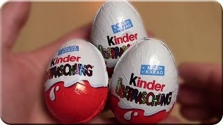 Kinder Überraschung 3 Üeier Unboxing Überraschungseier [upl. by Quiteris]