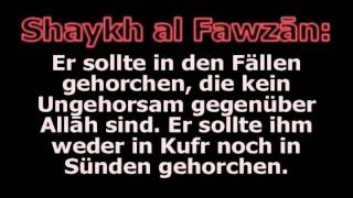 Shaykh al Fawzan Gehorsam gegenüber dem Herrscher im Land der Kuffar [upl. by Ferino255]