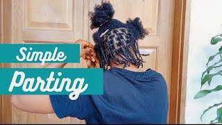 How to mini braidsbox braids with no added hair on natural hair for length retention on 4c hair [upl. by Leif]