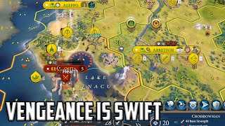 Taking cities from the AI punishment for warring on me  Civ 6 Overexplained Arabia Lets Play Ep 4 [upl. by Yup]