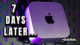 M4 Mac Mini7 Days Later Apple Geekshhh [upl. by Nipha]