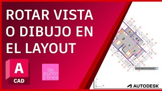 Como ROTAR VISTA dentro de un Viewport en AutoCAD  Girar plano dentro de una lámina del Layout [upl. by Lorusso]