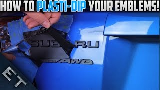 How To Plasti Dip EmblemsBadges on Your Car  Step By Step Guide [upl. by Sibyls218]