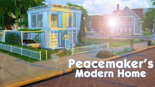 Peacemakers Modern Home  The Sims 4 Speed Build  CC Showcase CC LINKS 🕕🔨 [upl. by Cirderf]