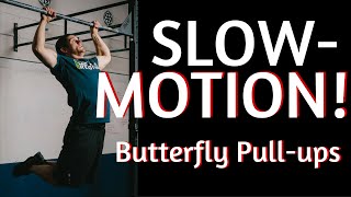 Butterfly Pullup VS Kipping Pullup Tutorial SLOW MOTION [upl. by Gniy]