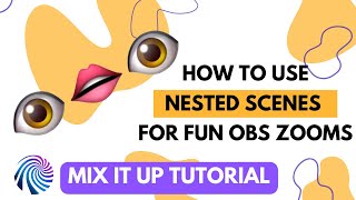 OBS nested scenes for fun ZOOM effects shorts obs twitchstreamer [upl. by Alaine]