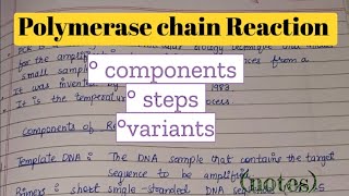 Polymerase chain reaction  PCR   biotechnology [upl. by Weigle]