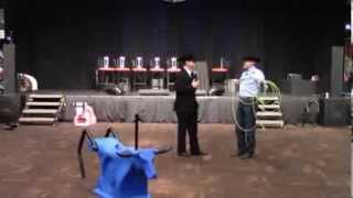 Rope Smart Roping Dummies with John McCarthy  NRS at the 2013 NFR December 9th 2013 [upl. by Inotna]