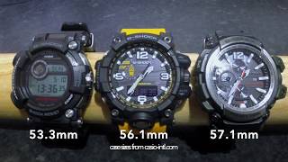 CASIO G SHOCK GWFD1000 GWG1000 GPW2000 FROGMAN MUDMASTER GRAVITYMASTER SIDE BY SIDE COMPARISON [upl. by Yorztif947]