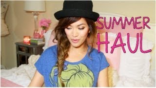 Summer Haul ♡ Zara TopShop Nike Nordstrom  more  ThatsHeart [upl. by Brandes]