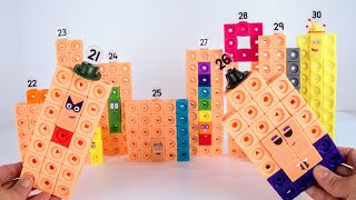 Lets Build Numberblocks 2130 MathLink Cubes [upl. by Socrates367]