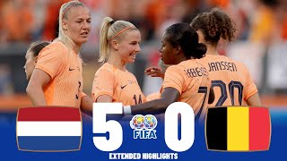 Netherlands vs Belgium  Highlights  Womens International Friendly 02072023 [upl. by Acinorav813]