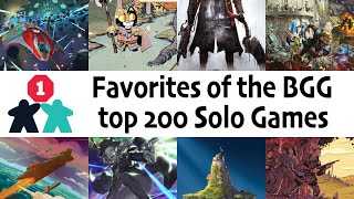 20 Favorites from the BGG Peoples Choice Top 200 Solo Games list [upl. by Krystal561]