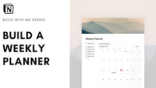 How to Build Weekly Planner in Notion   free template [upl. by Melba201]