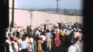 President Eisenhower visits Los Angeles Motorcade 1954 [upl. by Chainey454]