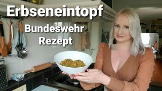 Vegan  Erbseneintopf nach Bundeswehr Rezept [upl. by Yssej]