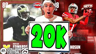 TOP 10 CHEAP BUDGET PLAYERS UNDER 20K IN COLLEGE FOOTBALL 25 ULTIMATE TEAM [upl. by Belloir]