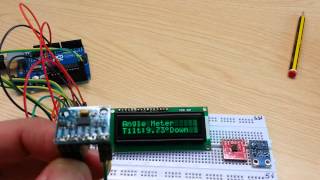 ADXL345 Angle Meter with Arduino [upl. by Annekahs]