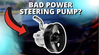 SYMPTOMS OF A BAD POWER STEERING PUMP [upl. by Muhan]