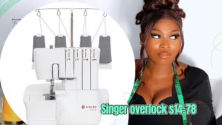 Singer Overlock S1478 Threading Guide 4 Thread Overlock How to use it [upl. by Barnett]