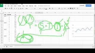 Time Series Forecasting with Google Sheets part 1 of 4 [upl. by Ziana696]