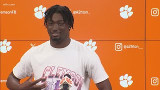 Clemson cornerback on his crazy interception against Virginia Tech [upl. by Stegman]