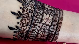 Easy 3D Style Floral Henna Design  Simple Bridal Mehndi  Bhrwa Mehndi  सुंदर मेहंदी डिजाइन [upl. by Ailehpo]