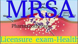 Methicillinresistant Staphylococcus aureus MRSA  COC  Exam  pharmacotherapy [upl. by Dowski]