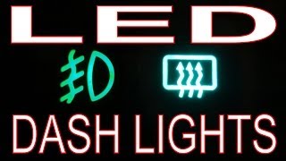 How to Install LED Lights in Car LED DashSwitches VW Golf Mk2  VW Jetta MkII [upl. by Stroud689]